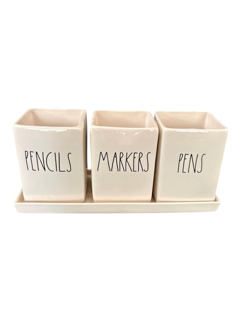 Rae Dunn Pen Markers Pens Desk Organizer Trio